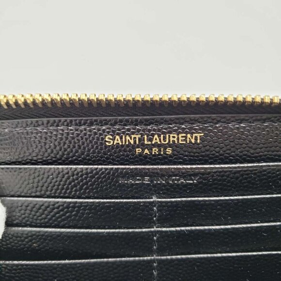 100%  AUTHENTIC YVES SAINT LAURENT PARIS ZIPPY WALLET - Picture 10 of 11